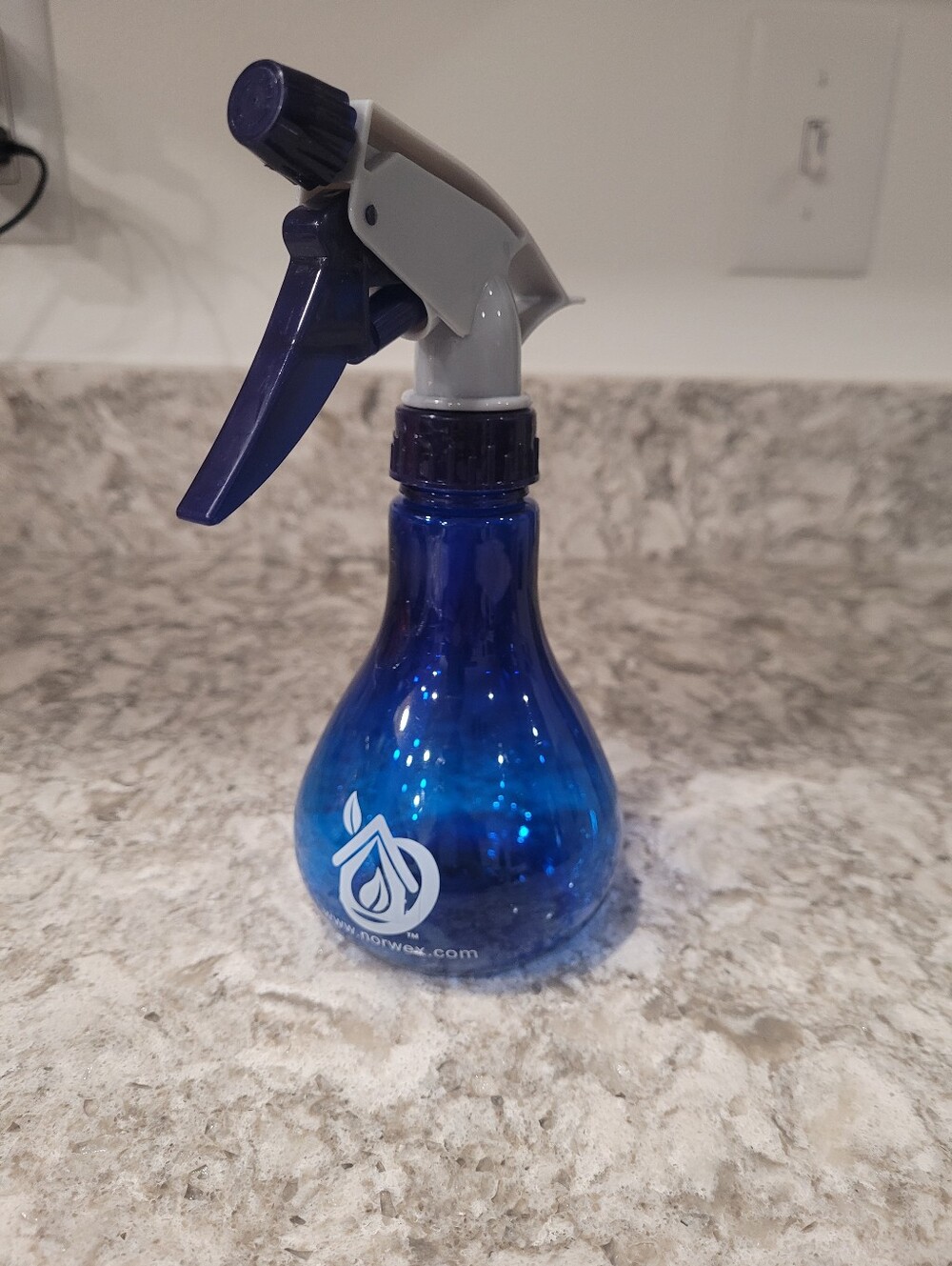 Norwex Blue Plastic Spray Bottle with Logo